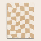 Warped Checkerboard - Tan Brown Notebook Gallery Image 4