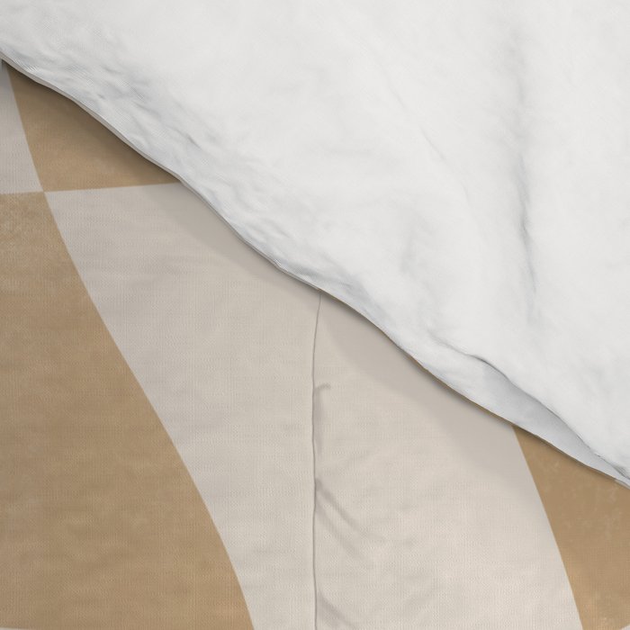 Warped Checkerboard - Tan Brown Comforter Gallery Image 4