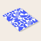 Abstract organic blue shape art pattern Notebook Gallery Image 2