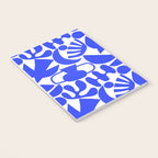 Abstract organic blue shape art pattern Notebook Gallery Image 3