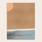 Sunset with minimal shapes on kraft paper Notebook Gallery Image 4