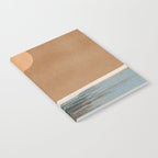 Sunset with minimal shapes on kraft paper Notebook Gallery Image 2