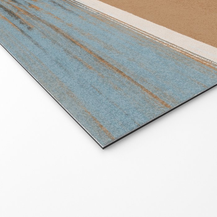 Sunset with minimal shapes on kraft paper Welcome Mat Gallery Image 2
