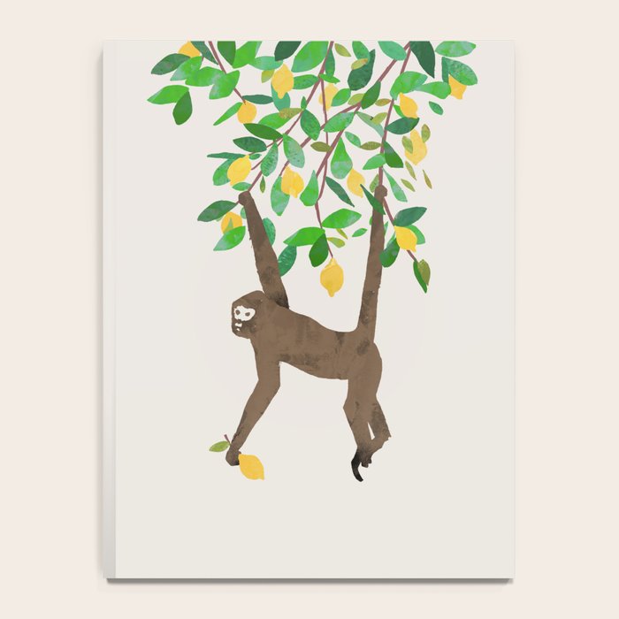 Monkey on lemon tree Notebook Gallery Image 4