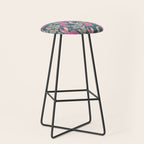 Jackalope - blue and purple  Stool Gallery Image 1