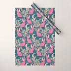 Jackalope - blue and purple  Wrapping Paper Gallery Image 1