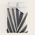 Gray Palm #3 Duvet Cover Gallery Image 6