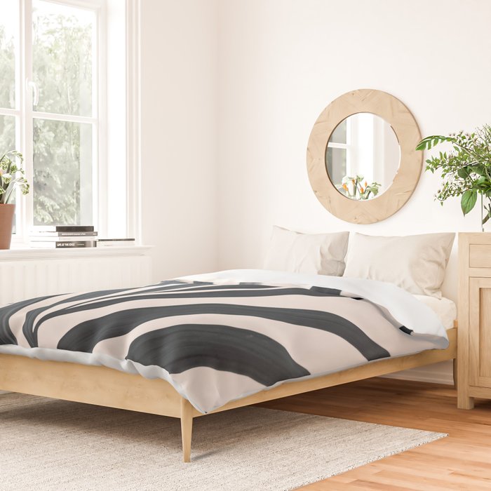 Gray Palm #3 Duvet Cover Gallery Image 2