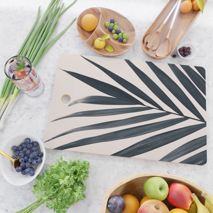 Gray Palm #3 Cutting Board Gallery Image 2