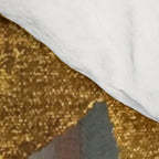 Gold Leaf & Indigo Blue Abstract Comforter Gallery Image 4
