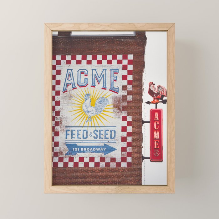 Acme Feed and Seed Nashville Tennessee Mini Art Print Gallery Image 1