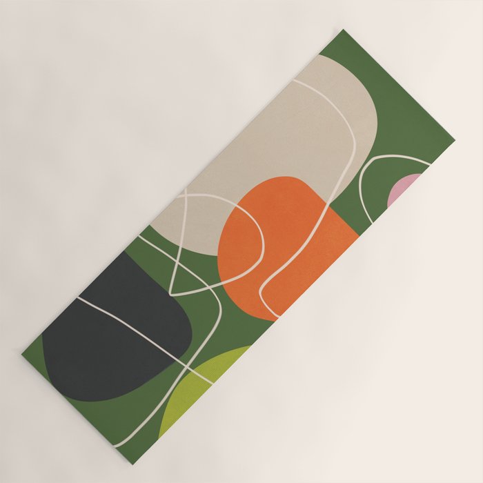 Minimal Colorful Abstract Shapes 10 Yoga Mat Gallery Image 1