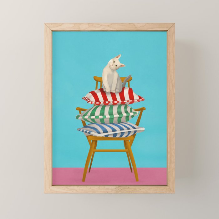 The Cushion Throne Mini Art Print Gallery Image 1