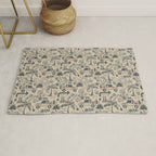 Baja - classic blue and red Rug Gallery Image 1