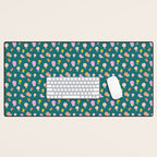 Holiday Blooms Pattern Desk Mat Gallery Image 1