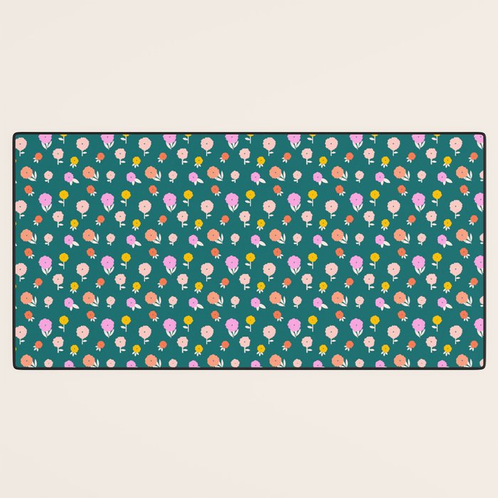 Holiday Blooms Pattern Desk Mat Gallery Image 3