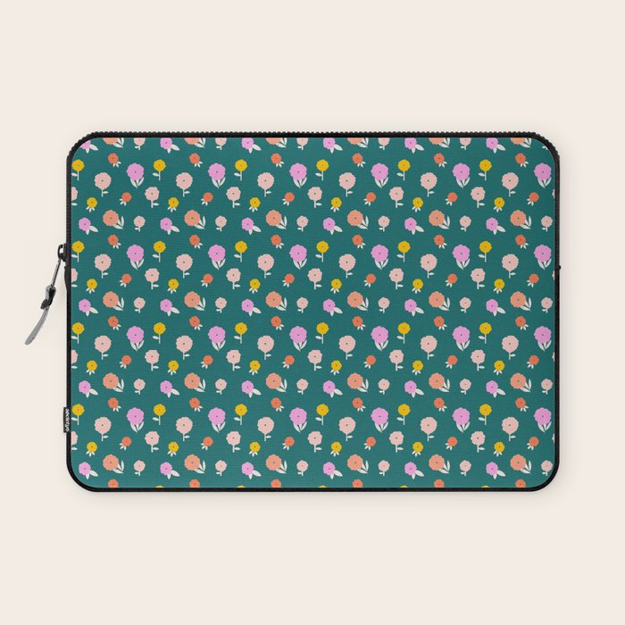 Holiday Blooms Pattern Laptop Sleeve Gallery Image 1