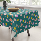 Holiday Blooms Pattern Tablecloth Gallery Image 3