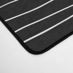 Hand Striped black and white Desk Mat Gallery Image 4