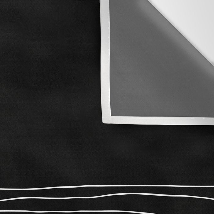 Hand Striped black and white Wall Tapestry Gallery Image 3