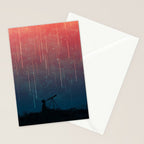 Meteor rain Stationery Card Gallery Image 2