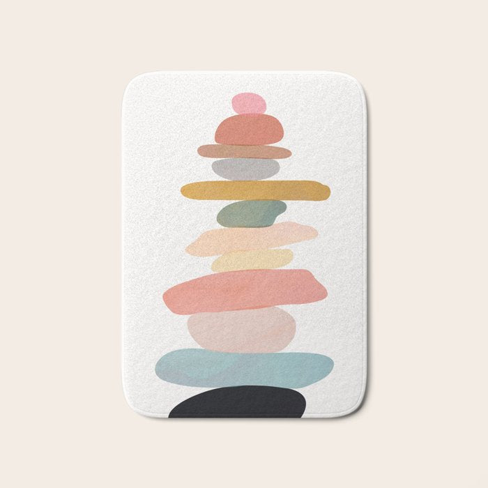 Balancing Stones 22 Bath Mat Gallery Image 1