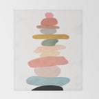 Balancing Stones 22 Throw Blanket Gallery Image 2