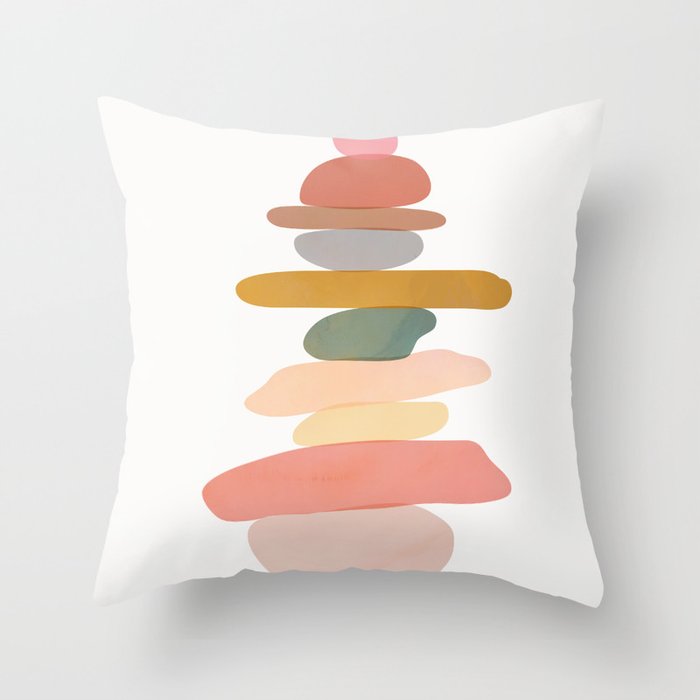 Balancing Stones 22 Throw Pillow Gallery Image 6