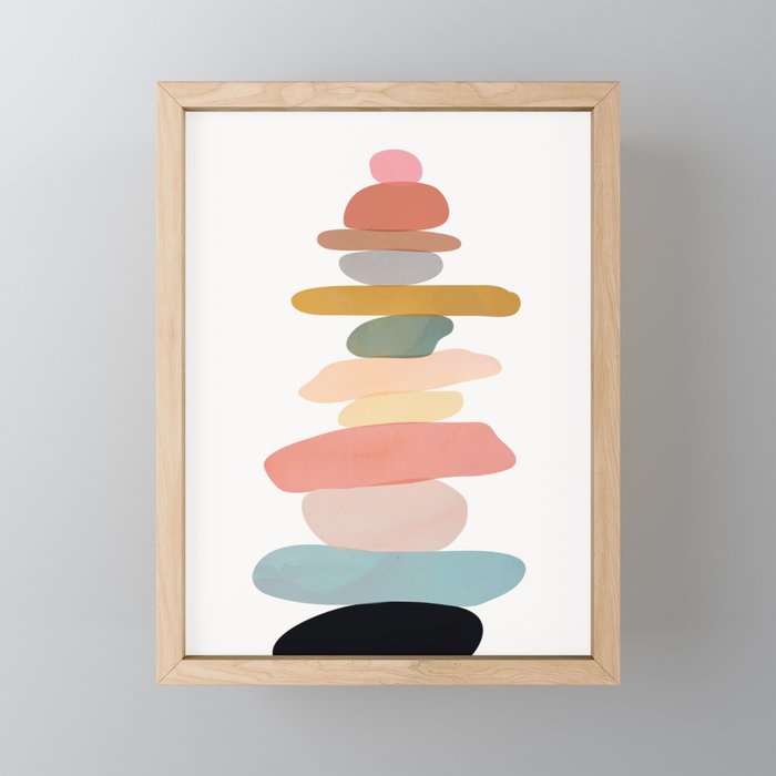 Balancing Stones 22 Mini Art Print Gallery Image 1