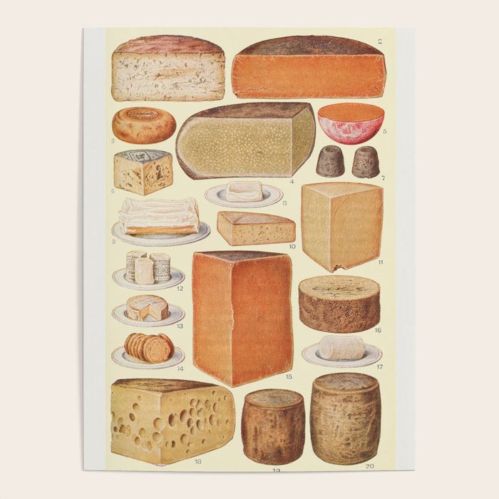 Vintage Cheese Poster Gallery Image 1