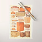Vintage Cheese Wrapping Paper Gallery Image 1