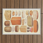 Vintage Cheese Outdoor Rug Gallery Image 1