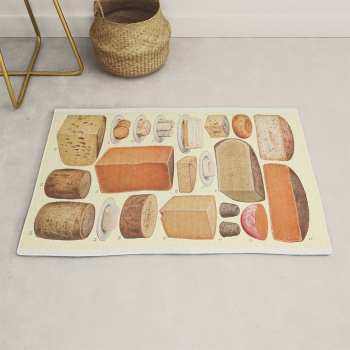 Vintage Cheese Rug Gallery Image 1