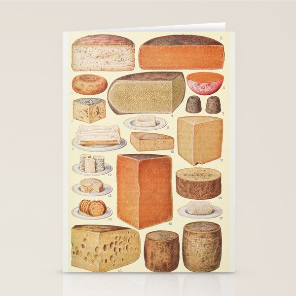 Vintage Cheese Stationery Card Gallery Image 2