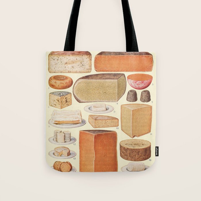 Vintage Cheese Tote Bag Gallery Image 1