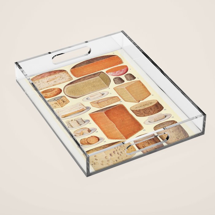 Vintage Cheese Acrylic Tray Gallery Image 1