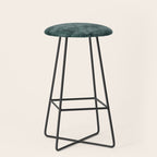 cadence triangles - dark green Stool Gallery Image 1