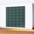 cadence triangles - dark green Wall Mural Gallery Image 2