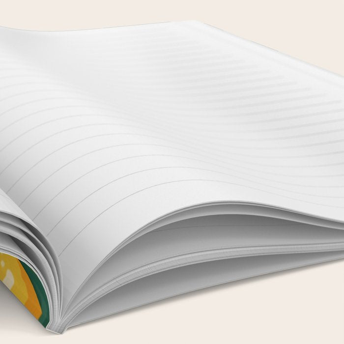 Yellow Mangos Summer Tropical Pattern Notebook Gallery Image 2