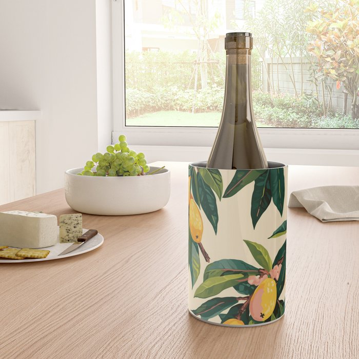 Yellow Mangos Summer Tropical Pattern Wine Chiller Gallery Image 4