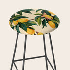 Yellow Mangos Summer Tropical Pattern Stool Gallery Image 2