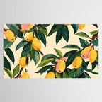 Yellow Mangos Summer Tropical Pattern Tablecloth Gallery Image 2