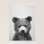 Baby Bear - Black & White Stationery Card Gallery Image 2