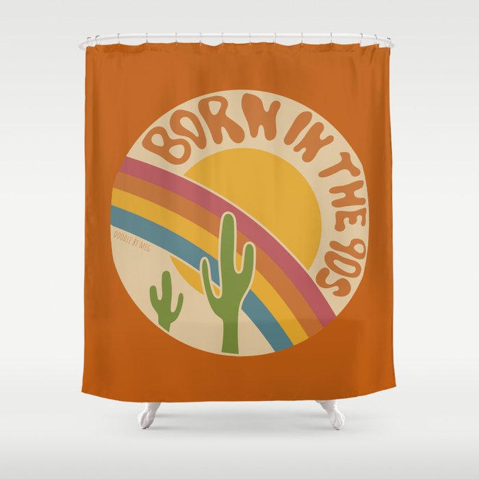 Born in the 90s Shower Curtain Gallery Image 1