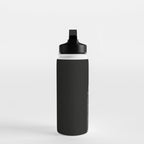 NASA Space Shuttle Blueprint in High Resolution (all black)  Water Bottle Gallery Image 3