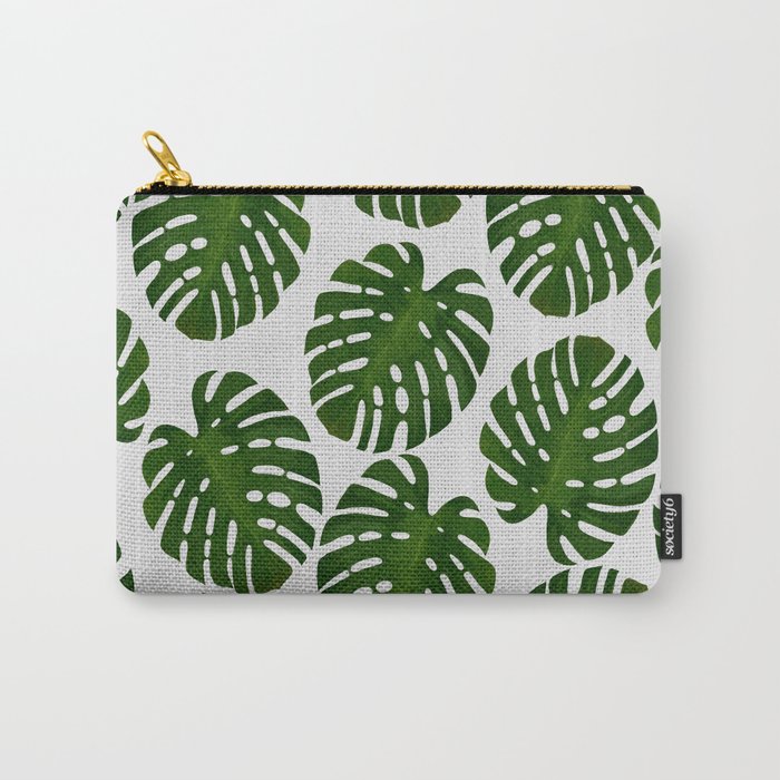 Monstera Leaf III Carry All Pouch Gallery Image 1