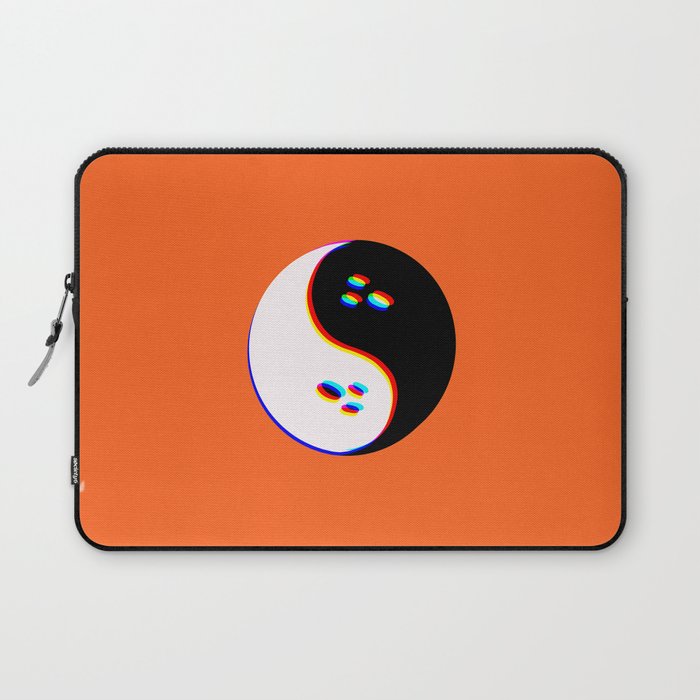 Spooky Yin Yang 3D Laptop Sleeve Gallery Image 1