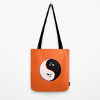 Spooky Yin Yang 3D Tote Bag Gallery Image 2