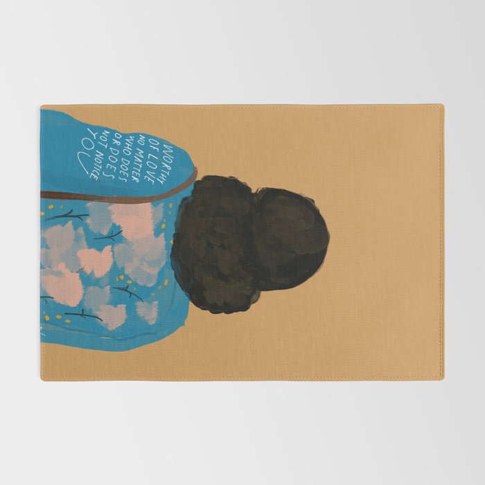 Worthy Of Love No Matter Who Does Or Does Not Notice You. Original Quote By Morgan Harper Nichols Rug Gallery Image 2