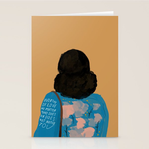 Worthy Of Love No Matter Who Does Or Does Not Notice You. Original Quote By Morgan Harper Nichols Stationery Card Gallery Image 2